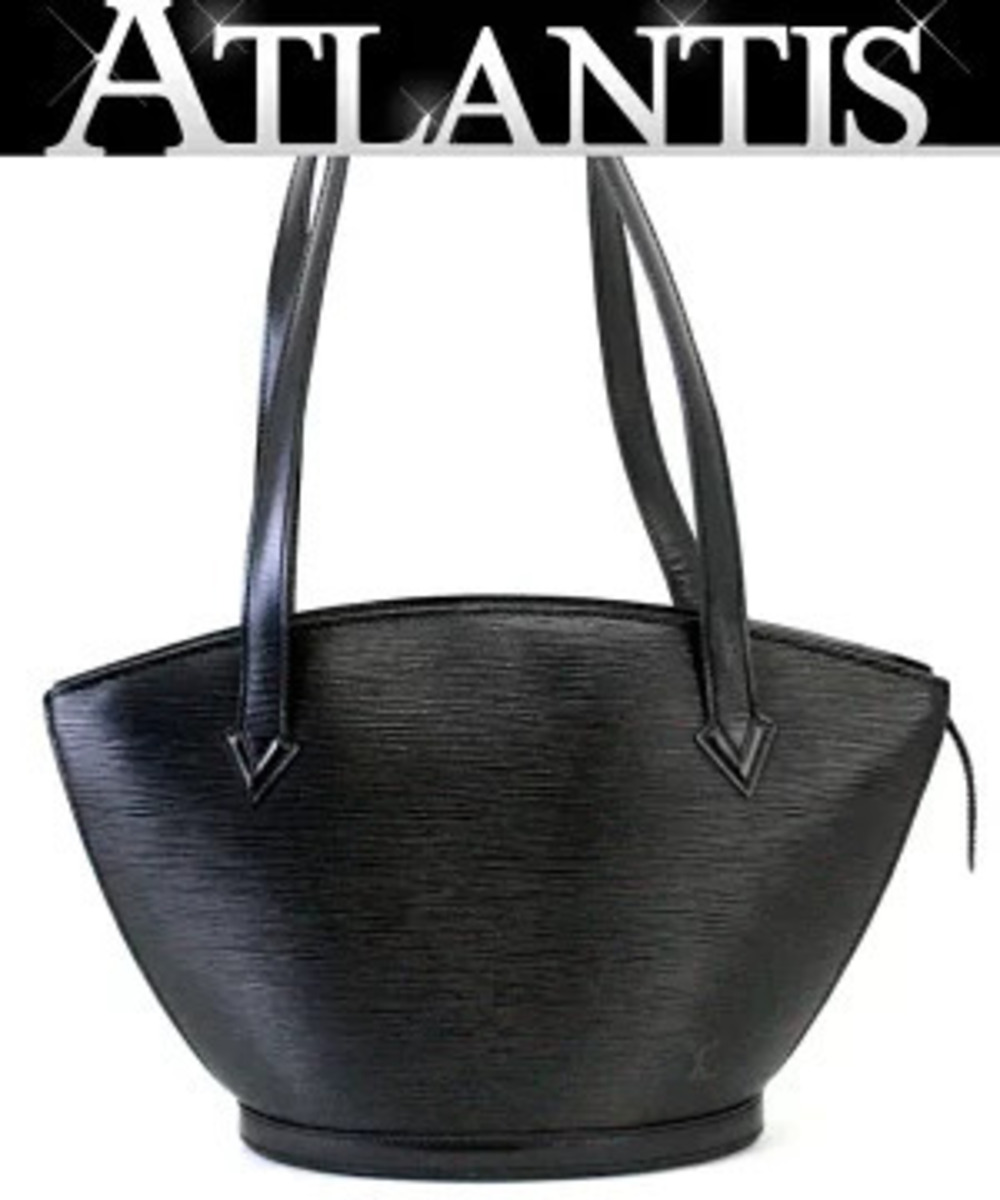 Louis Vuitton Saint Jacques Shopping Shoulder Bag Epi Leather Black